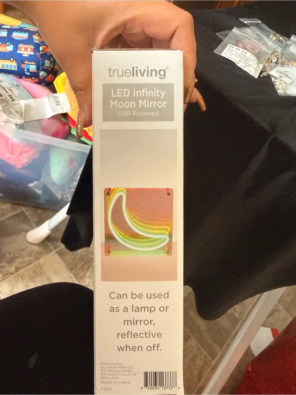 trueliving Multicolor LED Infinity Moon Mirror